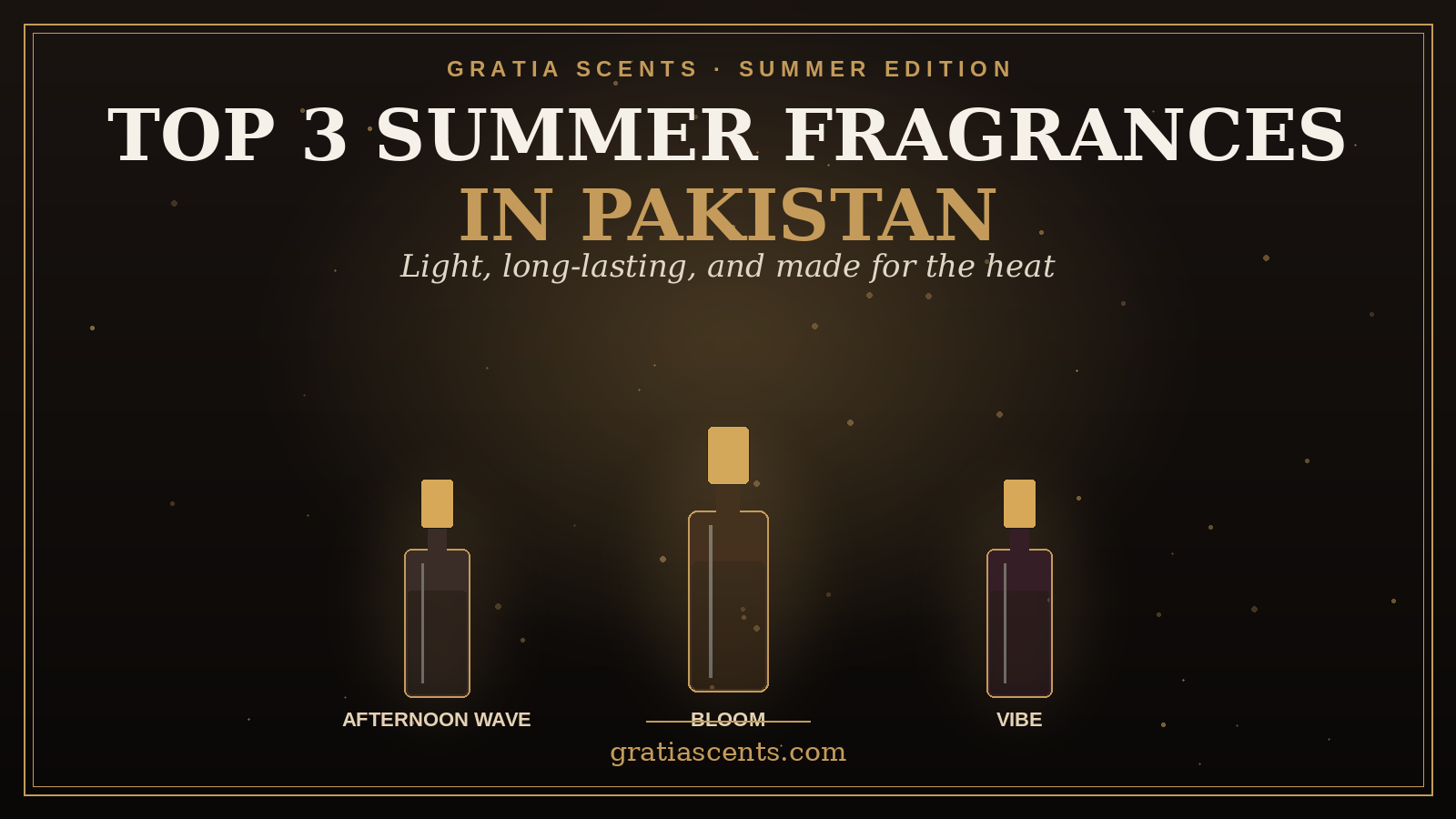 Top 3 Summer Fragrances in Pakistan (That Actually Survive the Heat)